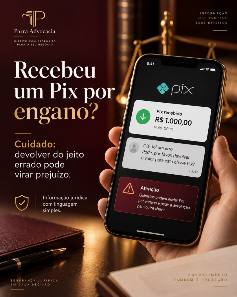 Caiu um Pix na sua conta e pediram para devolver? Cuidado: fazer a coisa certa do jeito errado pode virar prejuízo